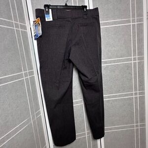 LEE Pants Womens 14 PETITE Gray Mid Rise Cinder No Gap Trouser NWT